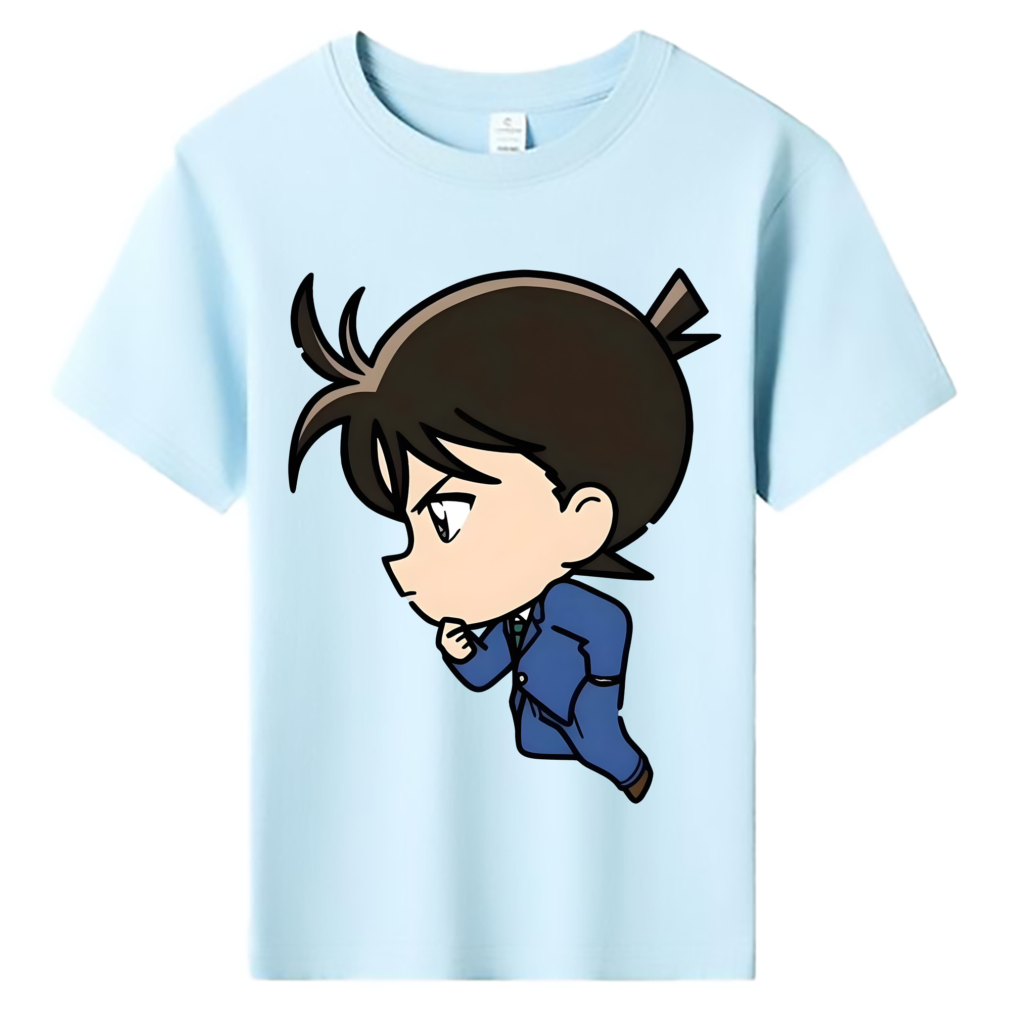 （画像用） 名探偵コナン 江戸川 コナン Detective Conan Conan Edogawa 綿100％キッズTシャツ（フロントプリント）
